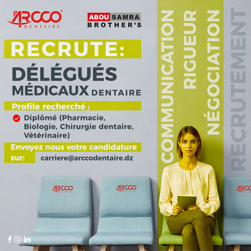 Recrutement délégués médicaux